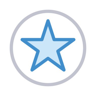 yıldız simgesi vektör illüstrasyonu 