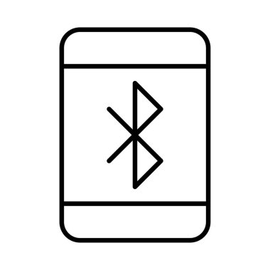 Bluetooth simgesi vektör çizim  