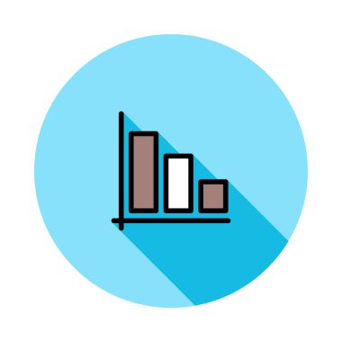 Diyagram simgesi vektör illüstrasyonu 