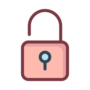 ikon vektör illüstrasyonunu kilitle 