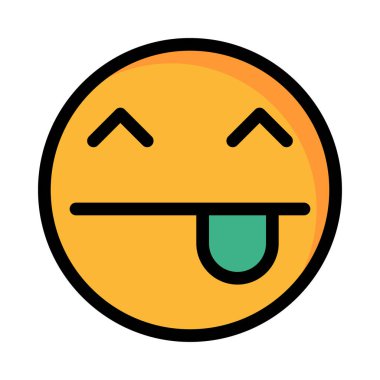 Gülümse ikon vektör illüstrasyonu 