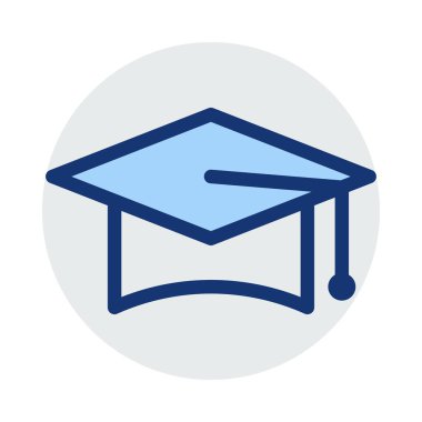  yüksek lisans şapka, kutsal kişilerin resmi, vektör çizim 