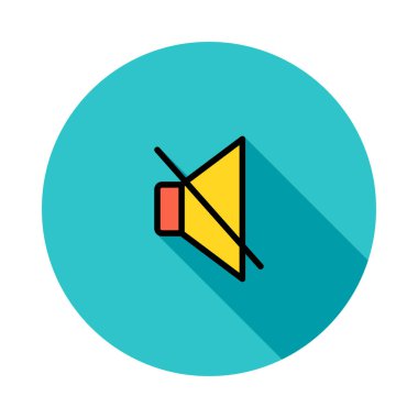 yüksek sesle simgesi sessiz vektör çizim 