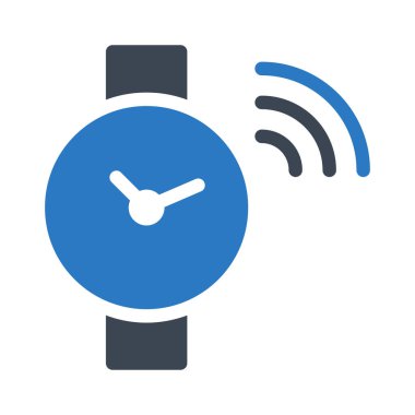 Saat simgesi vektör illüstrasyonu 