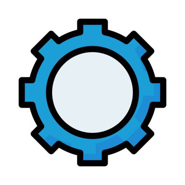 dişli simgesi vektör illüstrasyonu 