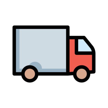 kamyon simge vektör çizim 