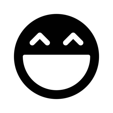 Gülümse ikon vektör illüstrasyonu 