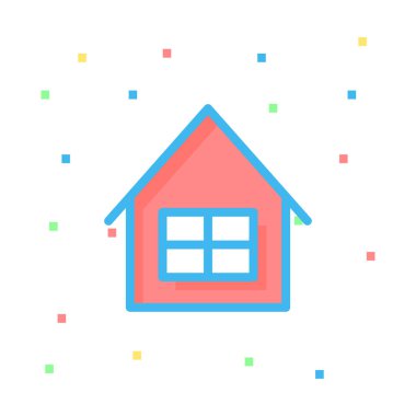 ev simgesi vektör illüstrasyonu 