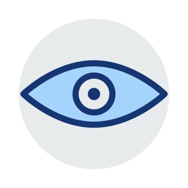 Göz simgesi vektör illüstrasyonu 