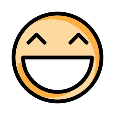 Gülümse ikon vektör illüstrasyonu 