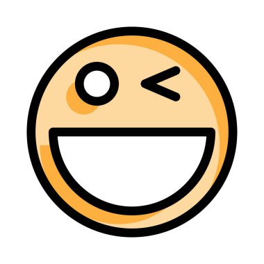 Gülümse ikon vektör illüstrasyonu 