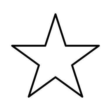 yıldız simgesi vektör illüstrasyonu 