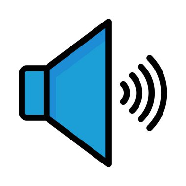 hoparlör simgesi vektör çizim 