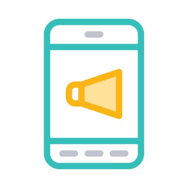 Web geliştirme için mobil tasarım simgesi. Vektör çizim