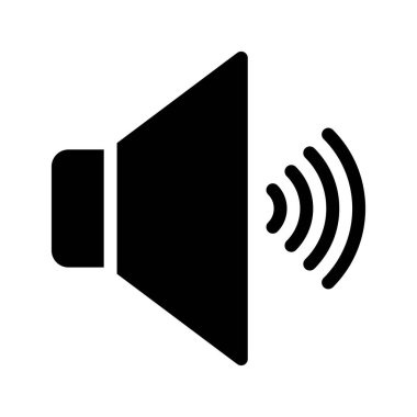 hoparlör simgesi vektör çizim 