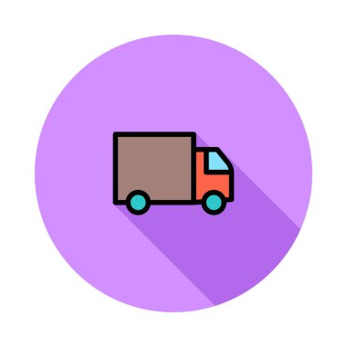 kamyon simge vektör çizim 