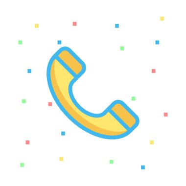 Telefon simgesi vektör illüstrasyonu 