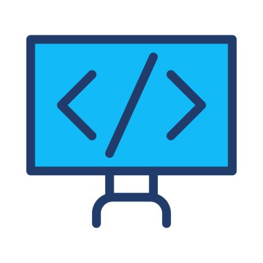 sunum simgesi vektör illüstrasyonu 