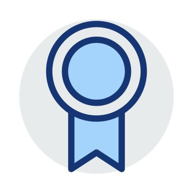 Madalya ikon vektör illüstrasyonu 