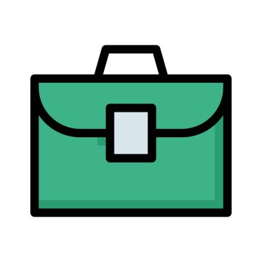 çanta simgesi vektör illüstrasyonu 