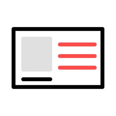 kart simge vektör çizim 