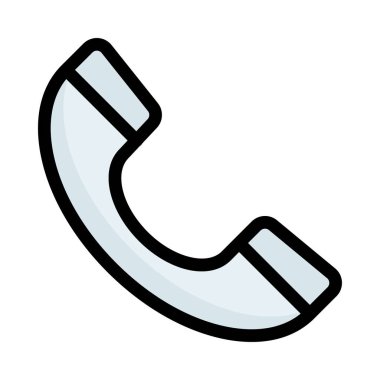 Telefon simgesi vektör illüstrasyonu 