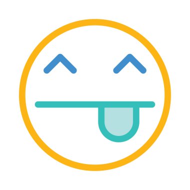 Gülümse ikon vektör illüstrasyonu 