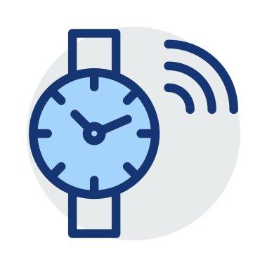 Saat simgesi vektör illüstrasyonu 