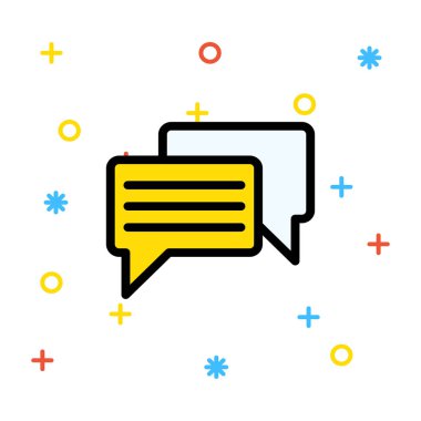 ileti ikonu vektör illüstrasyonu 