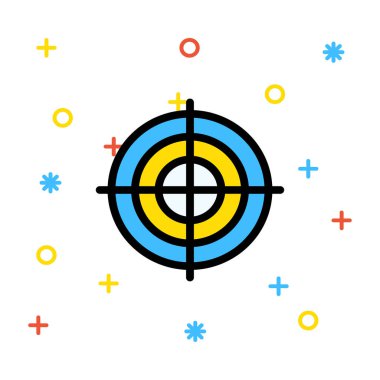 hedef simge vektör illüstrasyonu 