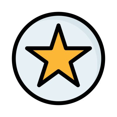 yıldız simgesi vektör illüstrasyonu 