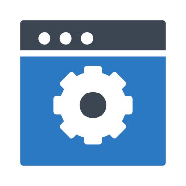 dişli simgesi vektör illüstrasyonu 