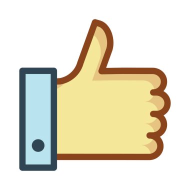 Simge vektör illüstrasyonunu parmakla 