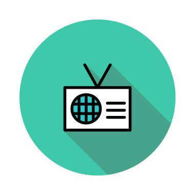 radyo simgesi vektör illüstrasyonu 