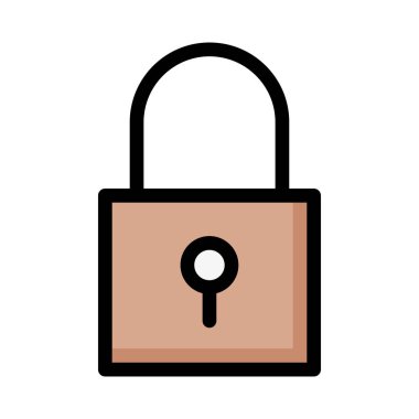 ikon vektör illüstrasyonunu kilitle 