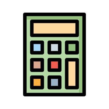 hesap makinesi simgesi vektör illüstrasyonu 