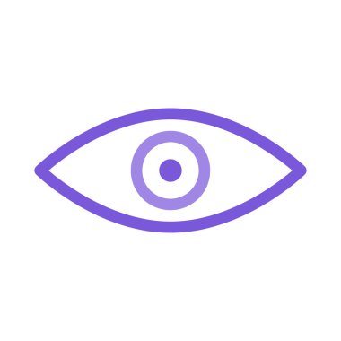 Göz simgesi vektör illüstrasyonu 