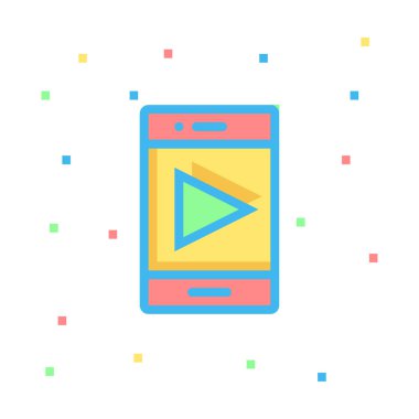 oyuncu simge vektör çizim 