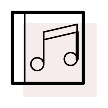 melodi simge vektör çizim 