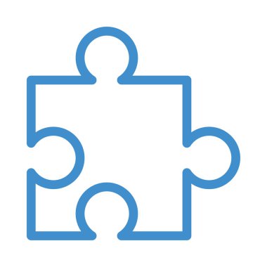 Bulmaca simgesi vektör çizimi 