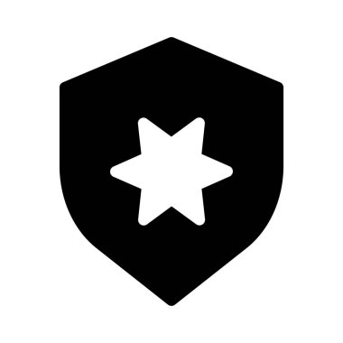 kalkan ikon vektör illüstrasyonu 