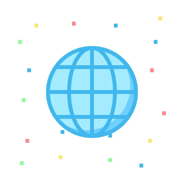 Globus Icon Vektor Illustration — Stockvektor