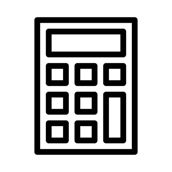 Kalkulátor Ikon Vektor Illusztráció — Stock Vector