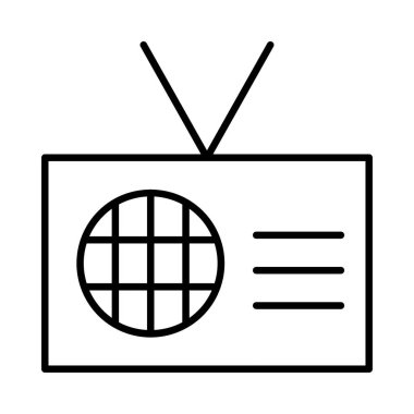 radyo simgesi vektör illüstrasyonu 