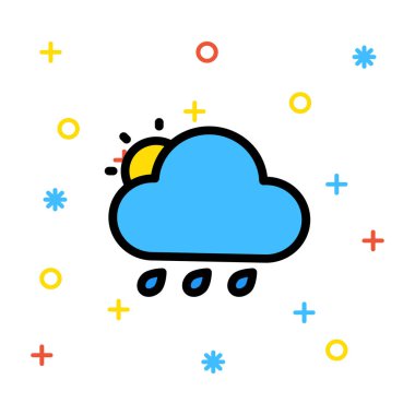 hava simgesi vektör illüstrasyonu 