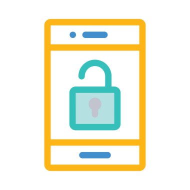Web geliştirme için mobil tasarım simgesi. Vektör çizim