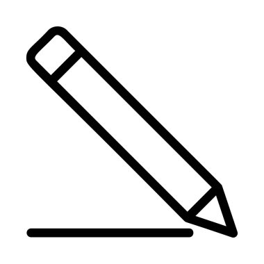 Hatta beyaz arka plan ile kalem 