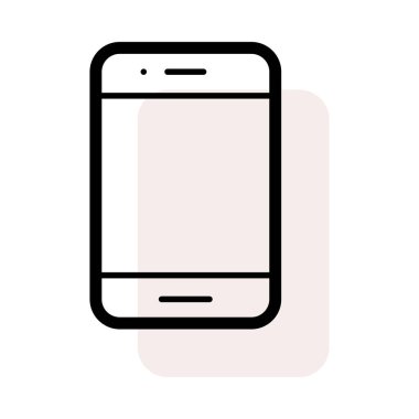 Telefon simgesi vektör illüstrasyonu  