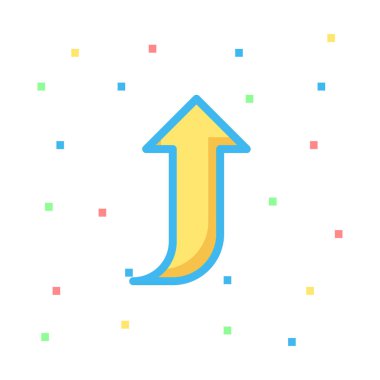 Web simge vektör çizim dönük ok 