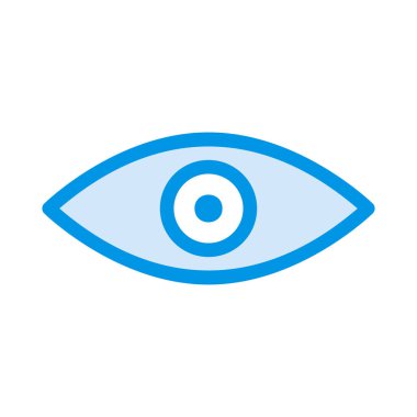Göz simgesi vektör illüstrasyonu 